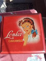 Vintage Lonka Caramels blik - Oud bakkerij blik, Ophalen of Verzenden, Gebruikt, Overige, Overige merken