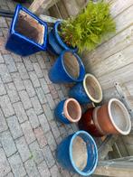 Geglazuurde bloempotten, Ophalen, Gebruikt, Rond, Minder dan 40 cm