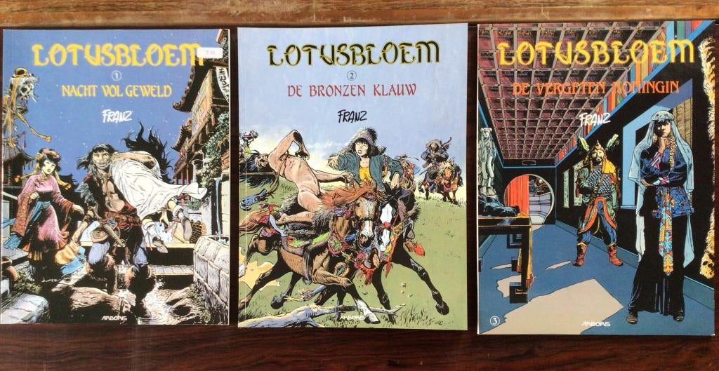 Franz - LOTUSBLOEM - (deel 1 t/m 3) Arboris, Meerdere stripboeken, Ophalen of Verzenden, Zo goed als nieuw