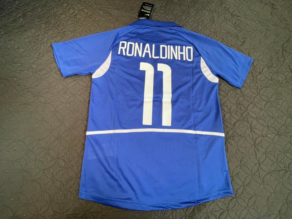 Brazilië 2002 Ronaldinho uit shirt maat S, Maat S, Ophalen of Verzenden, Nieuw, Shirt