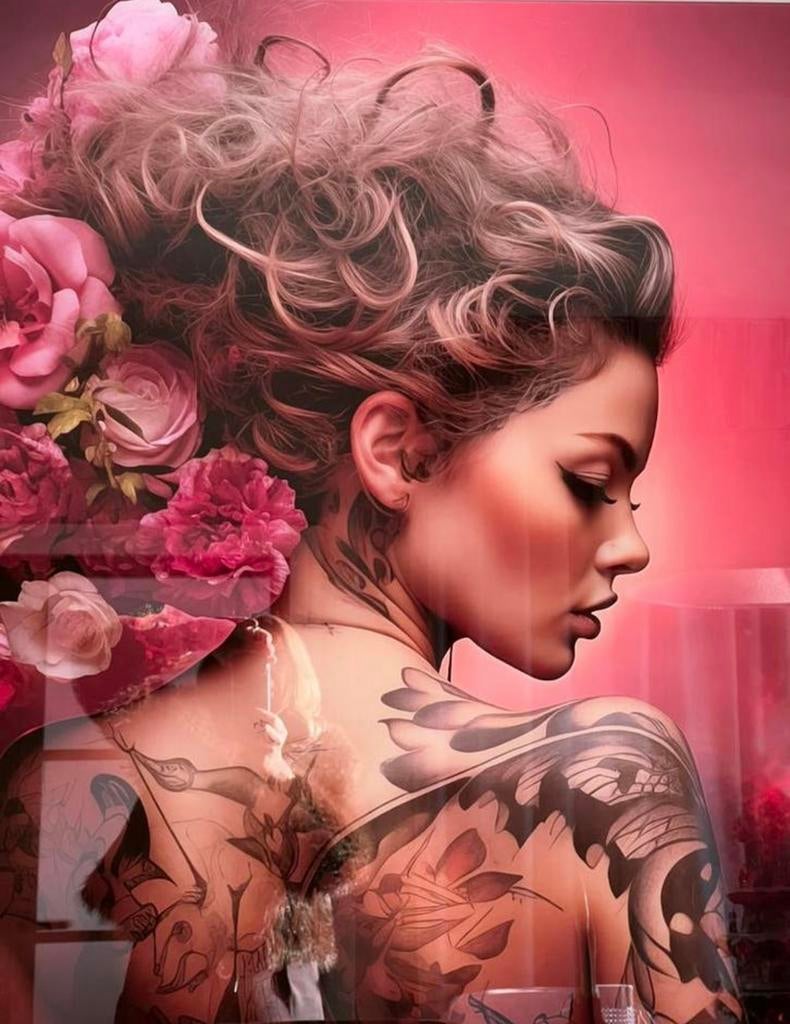 Glas schilderij XXL, Ophalen, Triesflowerartist@outlook.com, Meerkleurig, 3621HA