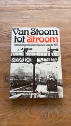 Boek Van stoom tot Stroom, blokkendozen van NS, Verzamelen, Ophalen of Verzenden, Gebruikt, Trein, Boek of Tijdschrift