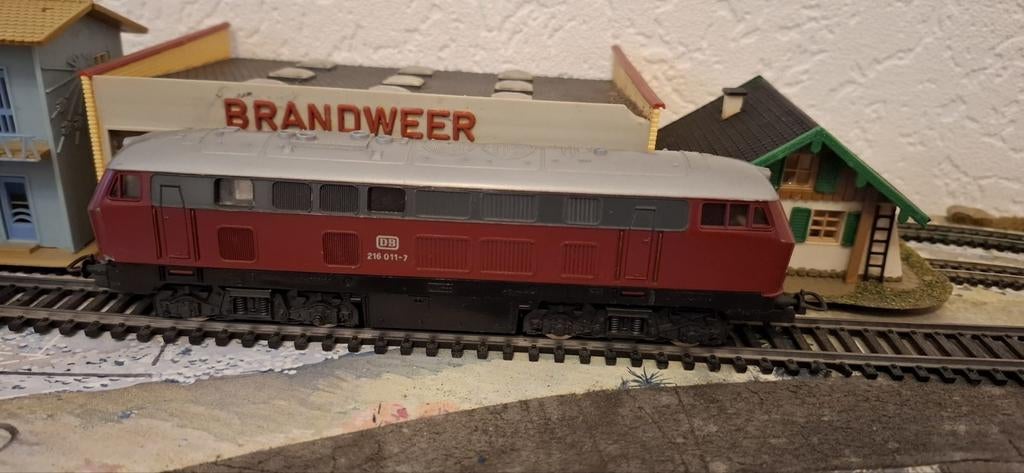 Lima H0 // Dieselloc DB 216 011-7, Gebruikt, Ophalen of Verzenden, Lima, Gelijkstroom