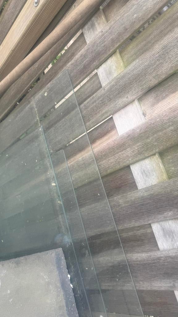 Zware kwaliteit glazen tafelblad, Huis en Inrichting, Tafelonderdelen, Gebruikt, 100 tot 150 cm, Glas, Tafelblad