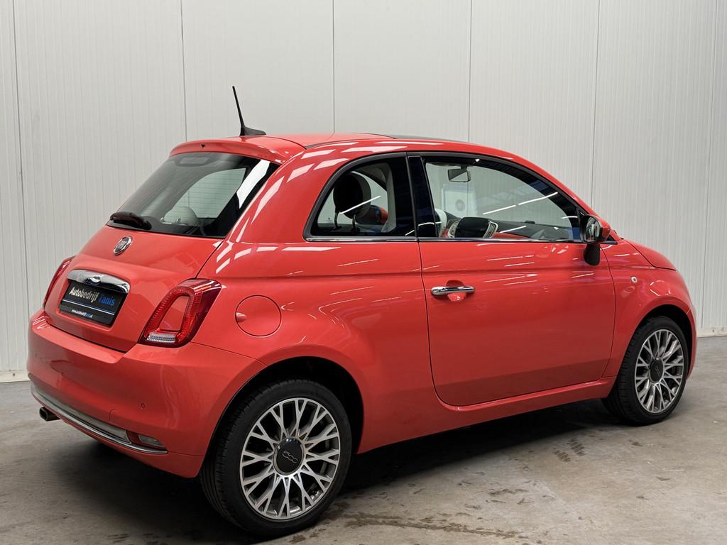 Fiat 500 1.2 Lounge AIRCO/ECC-PANODAK-NAVI by CARPLAY-PDC-LM, Auto's, Fiat, Voorwielaandrijving, 12 maanden, Stof, Gebruikt