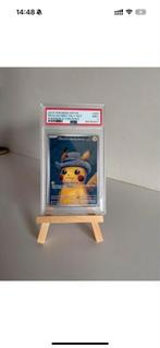 Pikachu met grijze vilthoed (Van Gogh) PSA 9, Ophalen of Verzenden, Zo goed als nieuw, Losse kaart