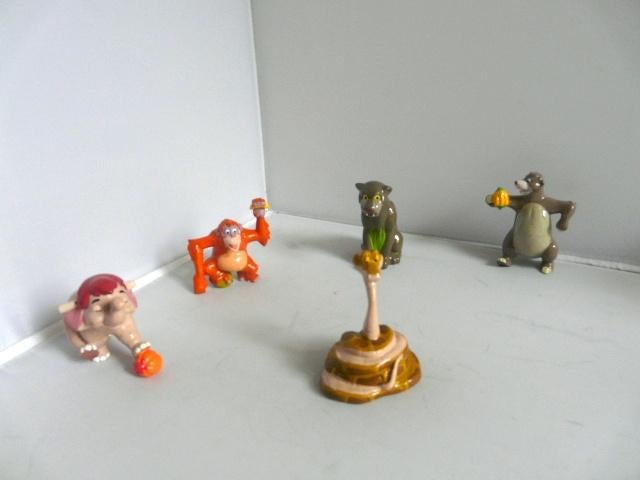 Disney # Jungleboek serie van 5 poppetjes, Ophalen of Verzenden, Leeuwenkoning of Jungle Boek, Zo goed als nieuw, Beeldje of Figuurtje