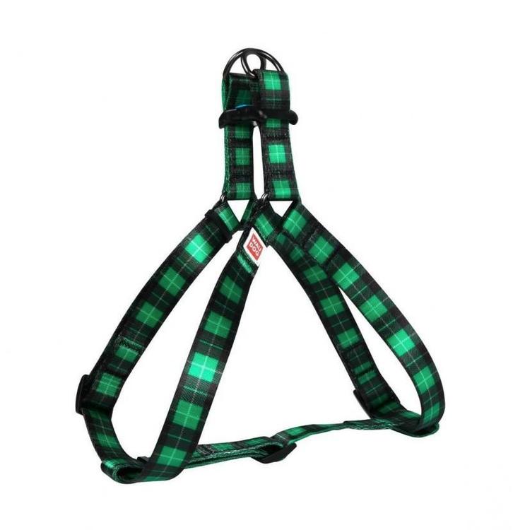 WAUDOG Green Tartan Harnas / Hondentuig Borst 50-80 cm OP=OP, Dieren en Toebehoren, Honden-accessoires, Nieuw, Ophalen of Verzenden