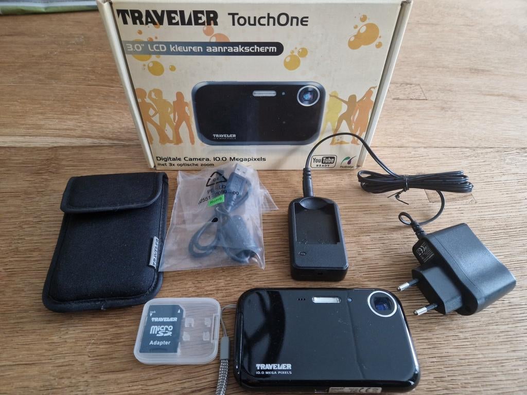 Traveler TouchOne Digitale Camera 10.0 Megapixels Nieuwstaat, Compact, Ophalen of Verzenden, Zo goed als nieuw, Overige Merken