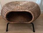 Rotan voetenbankje, Huis en Inrichting, Banken | Voetenbanken en Poefen, Ophalen, Gebruikt, Rechthoekig, Minder dan 50 cm
