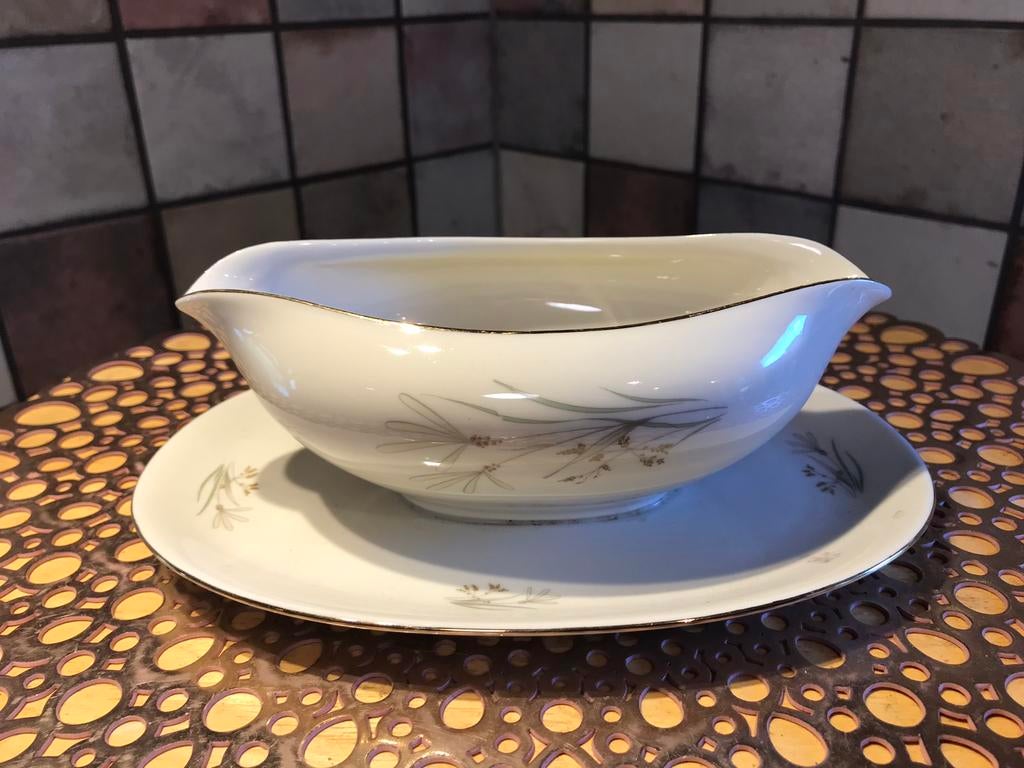 KPM,Krister Germany,antieke saus kom,lang 22 cm,breed 16 cm, Ophalen of Verzenden