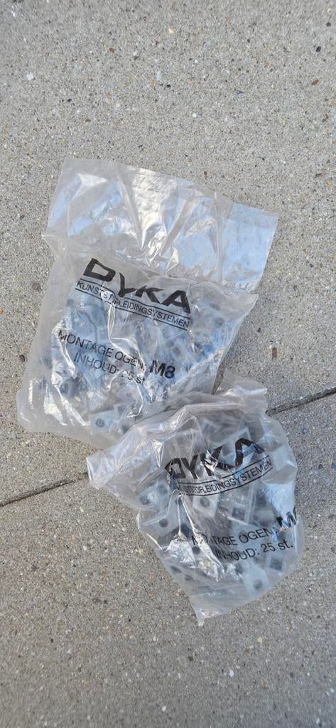 DYKA PVC Beugels 75mm en 70mm met montage ogen, Ophalen of Verzenden
