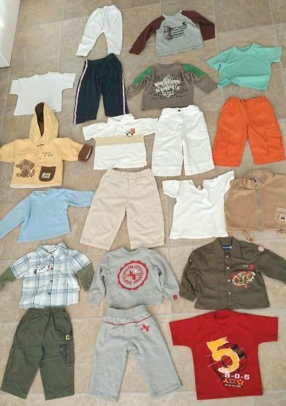 Jongens baby kleding pakket setje shirt broek jasje 74/80, Ophalen of Verzenden, Zo goed als nieuw, Maat 74