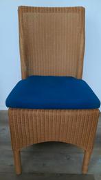 Set van 4 Lloyd Loom Eettafel stoelen inclusief 4 kussens, Huis en Inrichting, Stoelen, Ophalen, Gebruikt, Overige kleuren, Vier