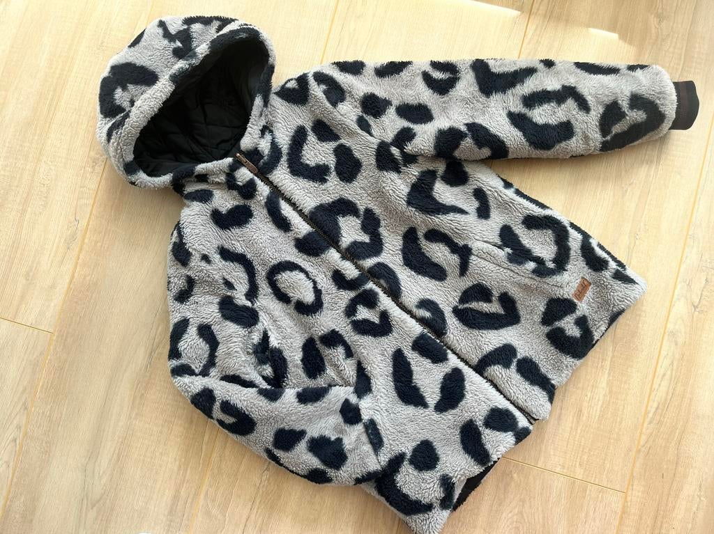 Meisjes omkeerbare winterjas met capuchon, maat 158-164, Ophalen of Verzenden, Gebruikt, Meisje, Jas