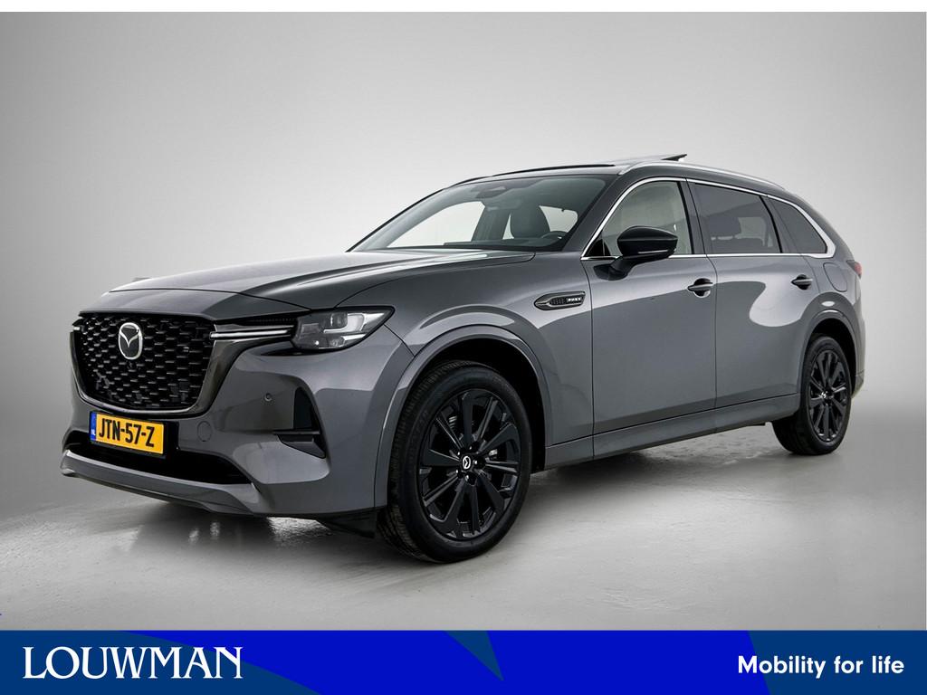 Mazda CX-80 2.5 e-SkyActiv PHEV Homura Plus Leder | Pano-dak, Auto's, Mazda, Automaat, 12 maanden, Verwarming stoelen achter, Gebruikt