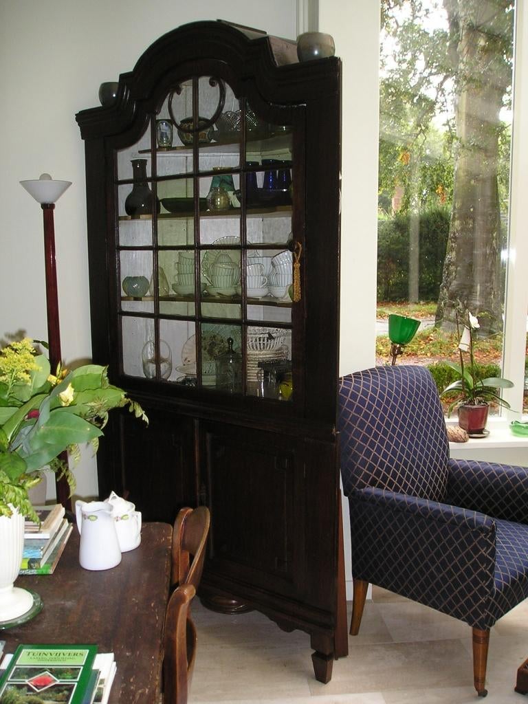 Bijzonder fraaie Antieke HOEKKAST . Hollands. Ca 1810 ., Antiek en Kunst, Ophalen