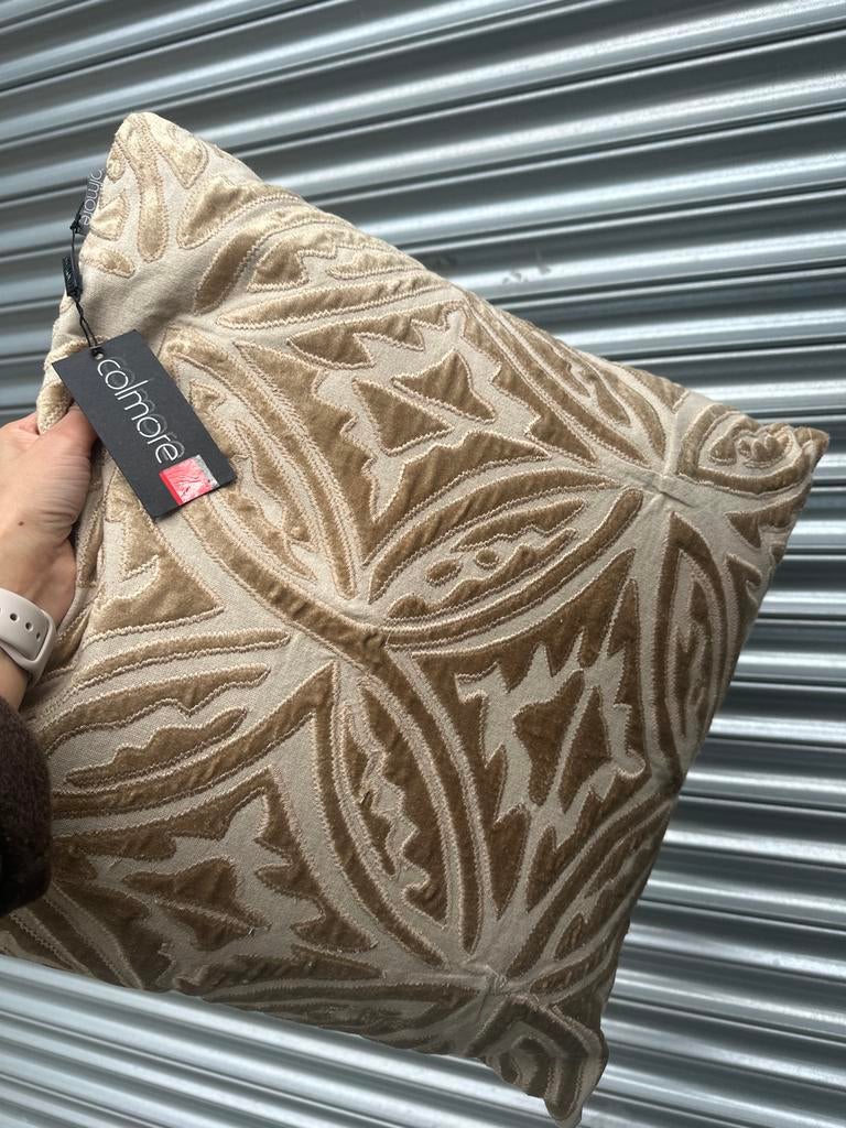 Colmore diga kussen 50x50, Ophalen of Verzenden, Zo goed als nieuw, Beige, Vierkant