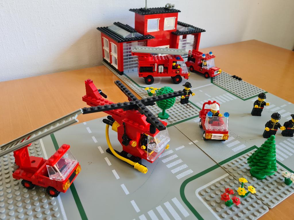 lego Brandweer 4 sets, Gebruikt, Lego, Ophalen of Verzenden, Compleet
