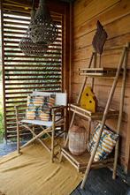 Regisseursstoel bamboe met canvas zitting en rugleuning, Info@edvonline.nl, Inductorstraat 9b 3903 KA Veenendaal, Wit, Nieuw