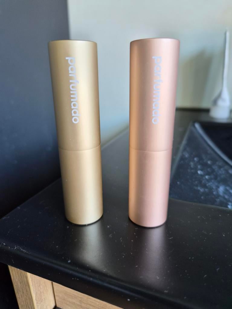 2x Parfumado travelcase rosé en goud, Sieraden, Tassen en Uiterlijk, Ophalen of Verzenden, Zo goed als nieuw