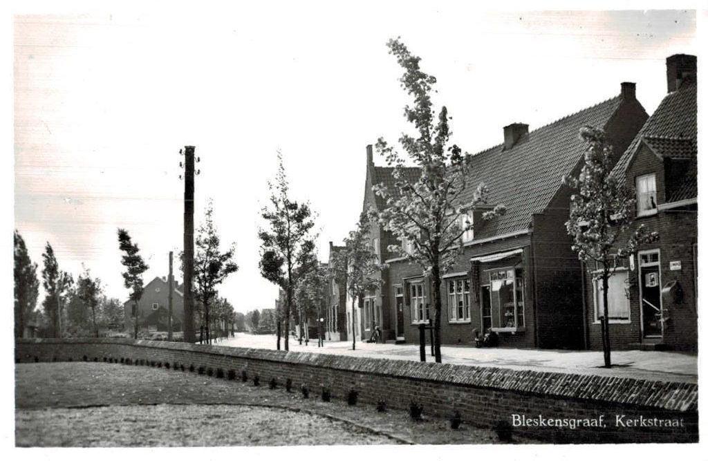 BLESKENSGRAAF Kerkstraat, Verzenden, 1940 tot 1960, Ongelopen, Zuid-Holland