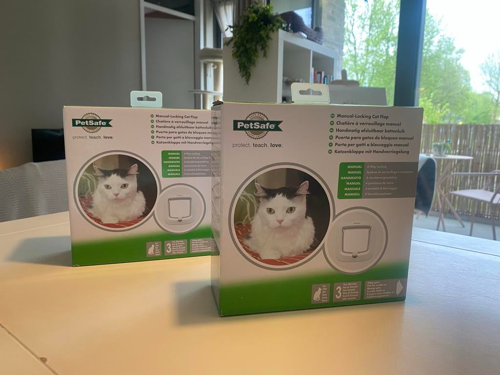 2x PetSafe kattenluik, Dieren en Toebehoren, Ophalen, Nieuw