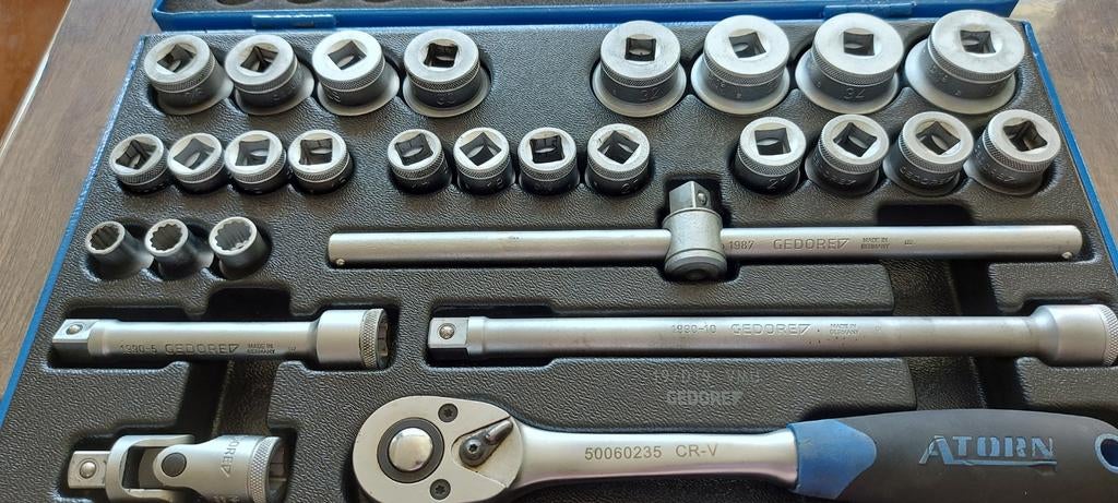 Gedore doppenset, Doe-het-zelf en Verbouw, Gereedschap | Handgereedschap, Ophalen of Verzenden, Zo goed als nieuw