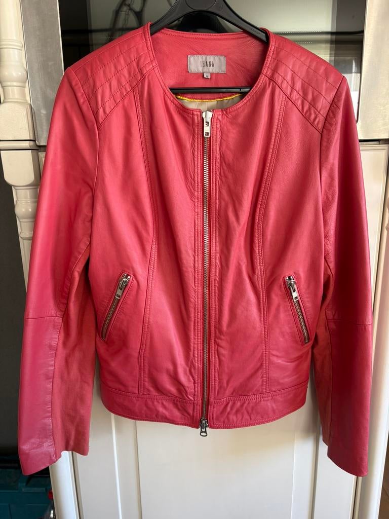 Ibana  prachtig echt soepel roze leren jasje maat 44, Maat 42/44 (L), Ophalen of Verzenden, Zo goed als nieuw, Jasje
