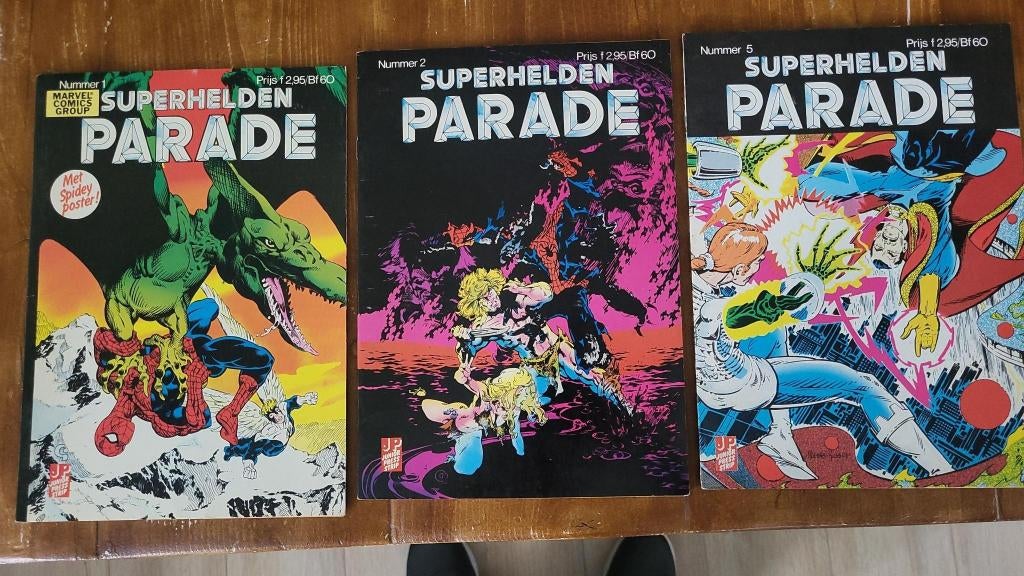 Spiderman Marvel strips (Superhelden parade), Boeken, Strips | Comics, Zo goed als nieuw, Meerdere comics, Europa, Ophalen of Verzenden
