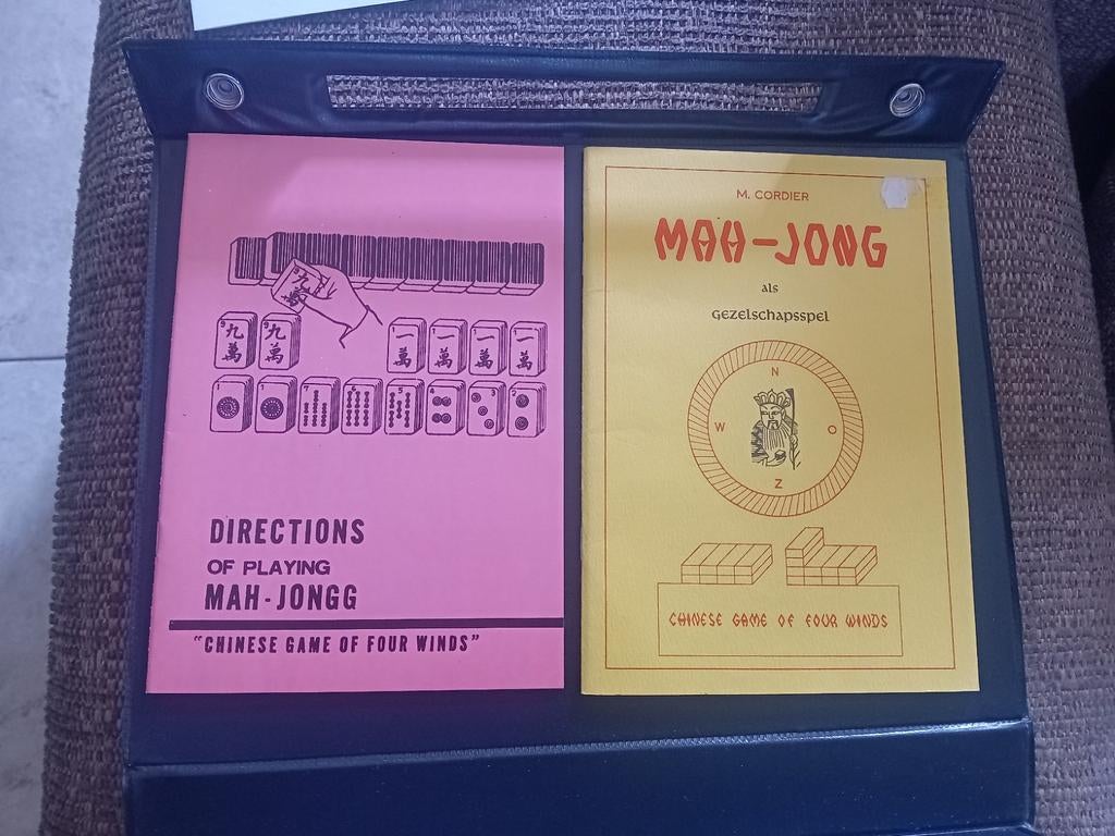 Mahjong Set Chinees Spel Vier Winden in Luxe Koffer Nieuw, Drie of vier spelers, Ophalen of Verzenden, Nieuw