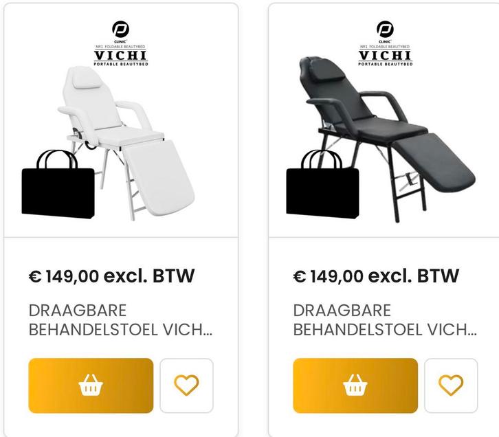 Nieuwe Draagbare Behandelstoel Vichi, Sport en Fitness, Massageproducten, Nieuw, Massagestoel of Kussen, Ophalen of Verzenden