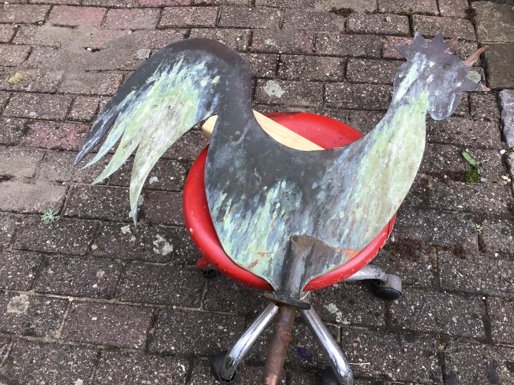Windvaan rood koper, Antiek en Kunst, Antiek | Koper en Brons, Verzenden, Koper