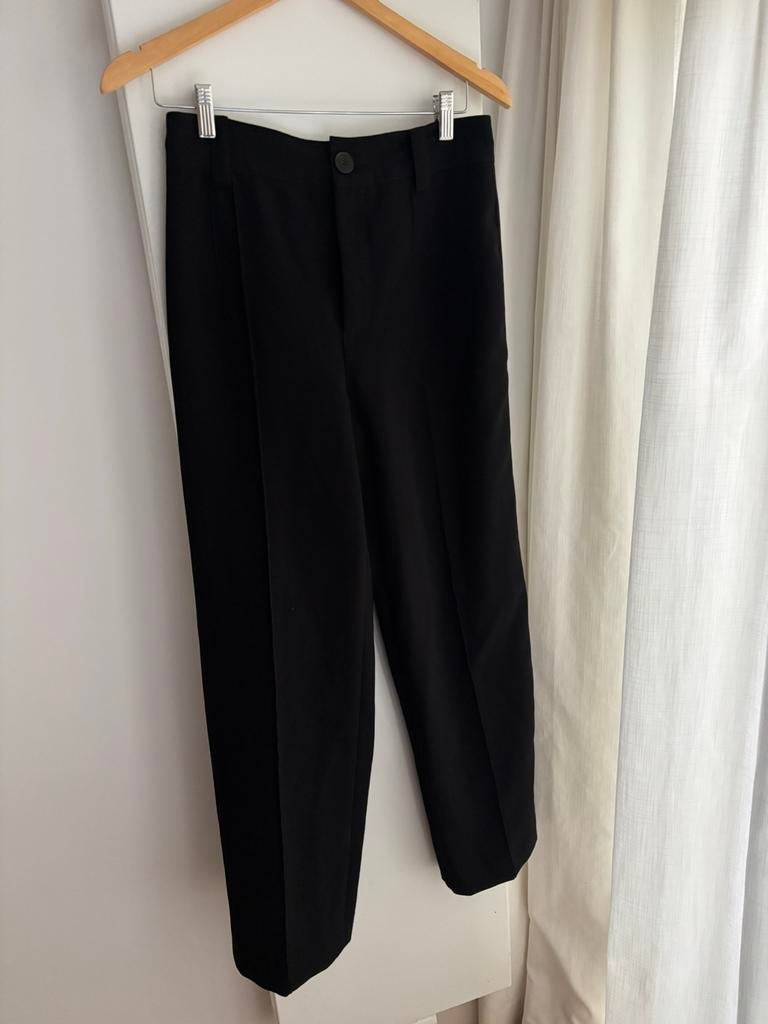Zara balloon fit barrel pantalon, zwarte chino broek, maat S, Zwart, Nieuw, Ophalen of Verzenden, Maat 36 (S)