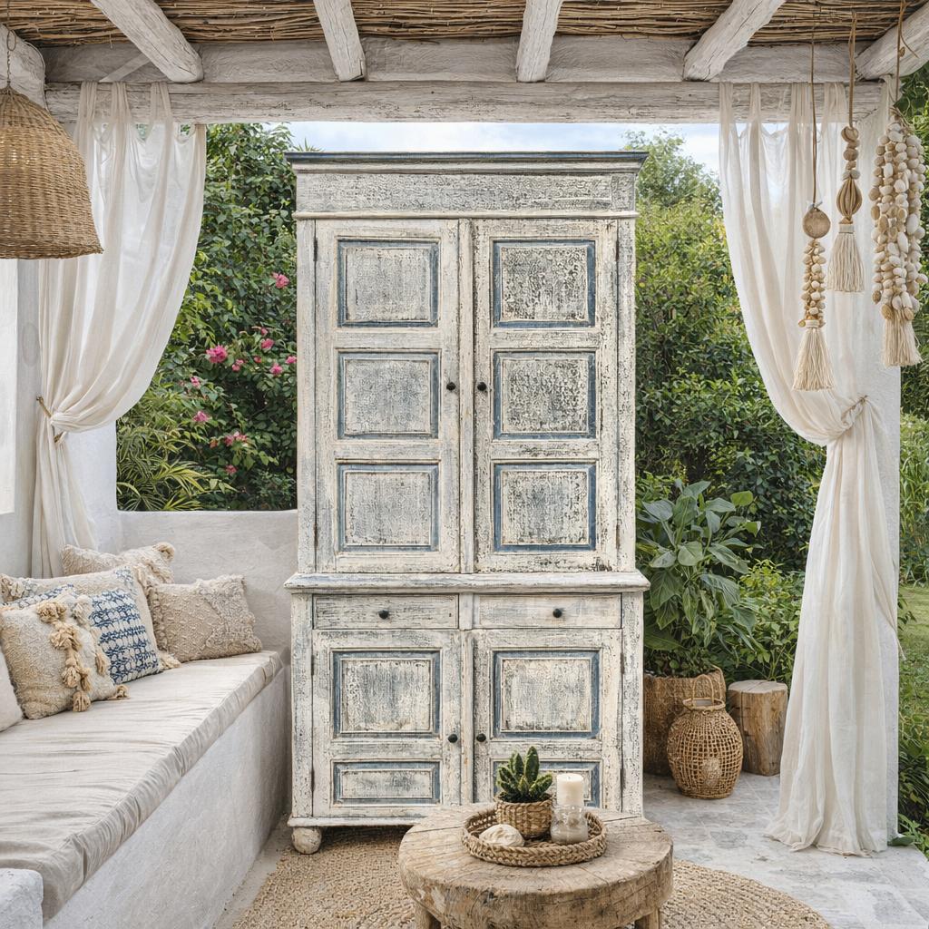 Ibiza stijl buffetkast, Ophalen, Gebruikt, Met deur(en), 50 tot 100 cm