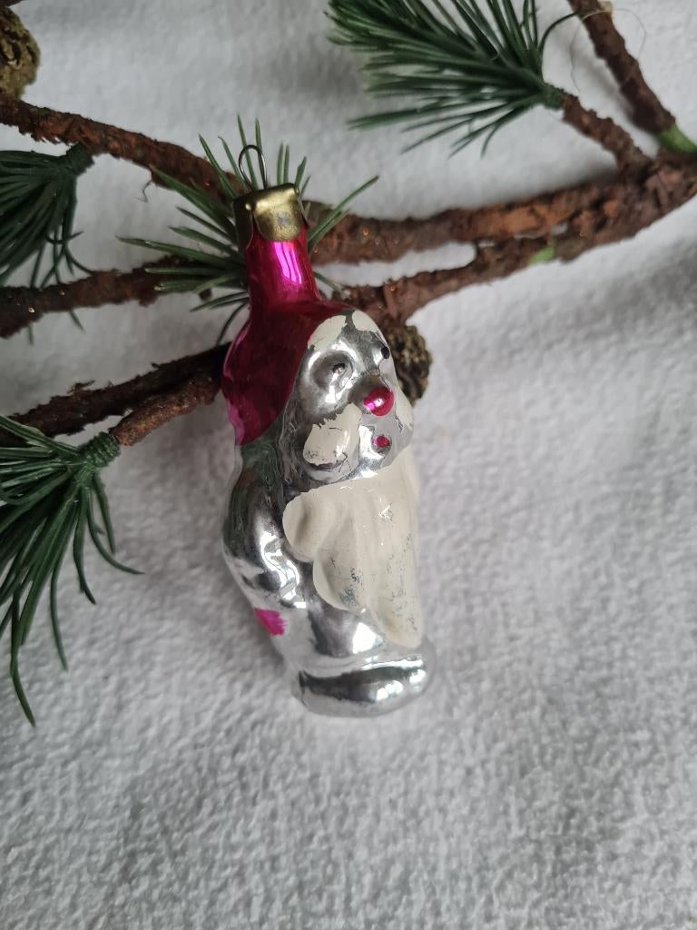 Antiek oude kerstbal ornament, Ophalen of Verzenden, Gebruikt