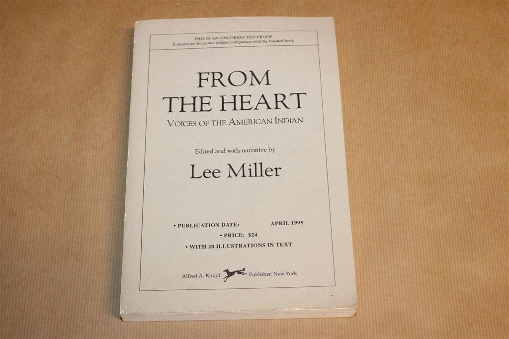 From the Heart — American Indian Voices & History 1995, Boeken, Ophalen of Verzenden, Gelezen, Noord-Amerika