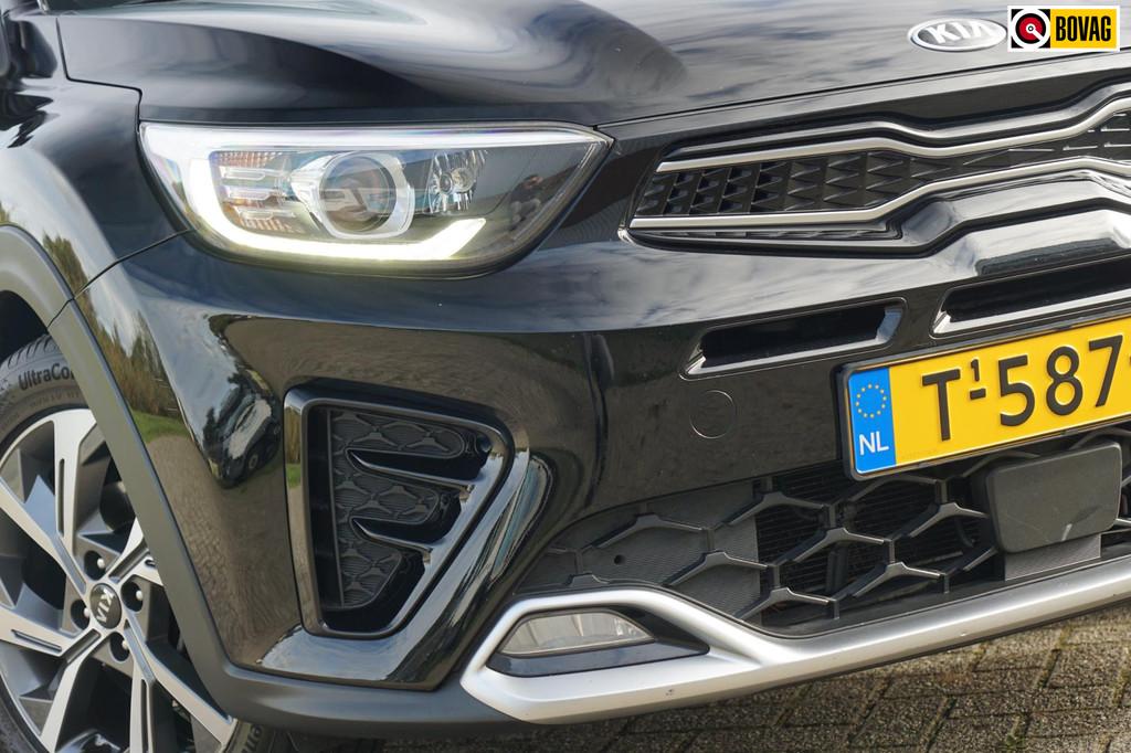 Kia Stonic 1.0 T-GDi MHEV GT-Line Automaat - Aurora Black Pe, Auto's, Kia, 1160 kg, 450 kg, Gebruikt, Leder en Stof