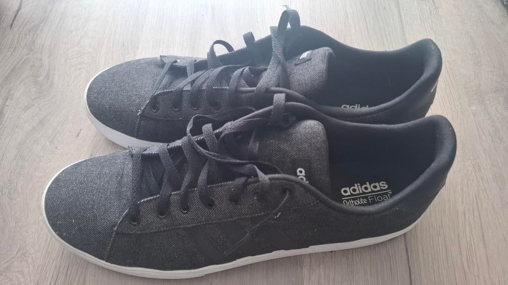 Adidas sneakers, Ortholite Float Daily 2.0 Black Denim M 51, Zwart, Ophalen of Verzenden, Adidas, Sneakers of Gympen