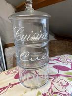 Riviera maison Glazen stapelbare voorraadpotten 'Cuisine', Ophalen, Zo goed als nieuw