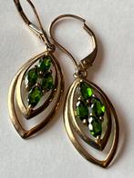 Gouden Oorbellen met Peridot - 8 Karaat, Sieraden, Tassen en Uiterlijk, Hangers, Verzenden, Zo goed als nieuw, Met edelsteen