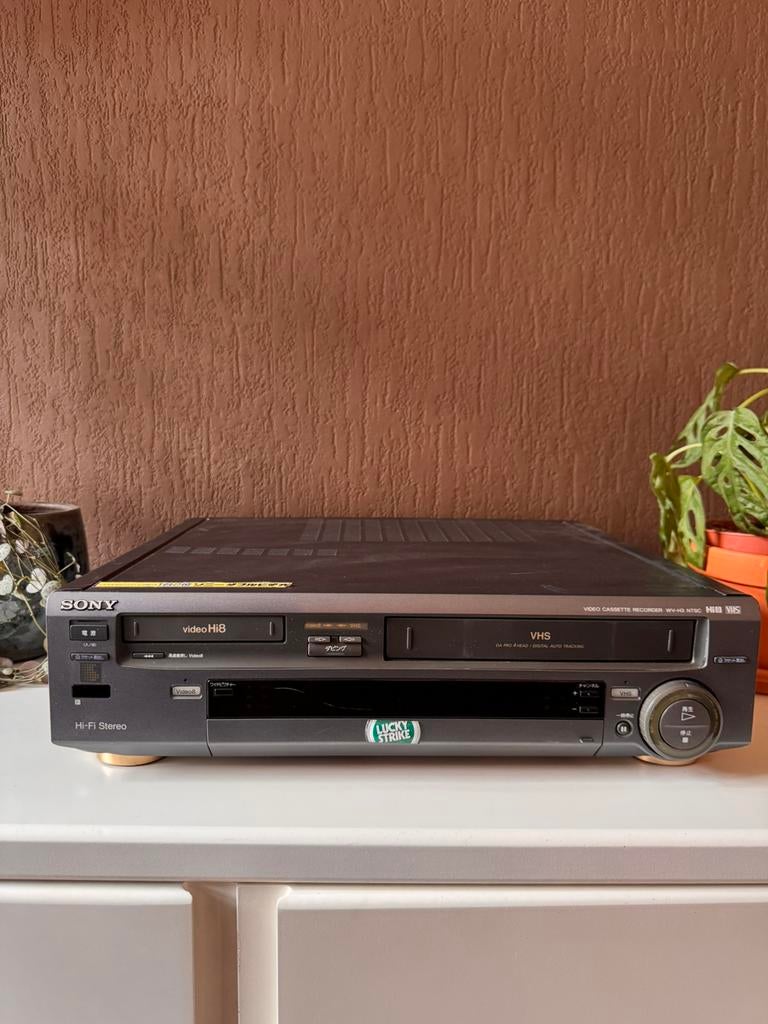 Sony WV-H3 Hi8 + VHS Recorder (NTSC, zeldzaam), Ophalen of Verzenden, Zo goed als nieuw