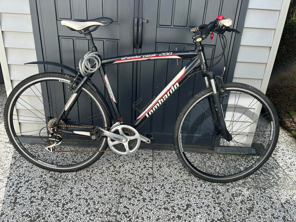 Lombardo Wheelerpeak 200 mountainbike - Gebruikt, Gebruikt, Velgrem, Versnellingen, 53 tot 57 cm