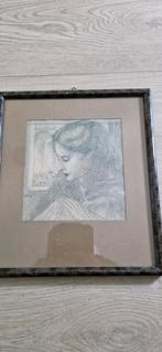 Prenttekening van Jan Toorop, Ophalen of Verzenden