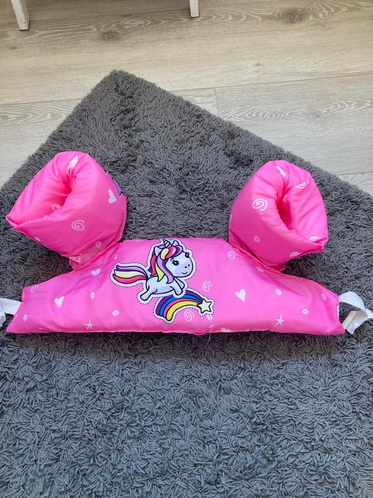 Roze Puddle Jumper met Eenhoorn - Zwemhulp voor Kinderen, Ophalen of Verzenden