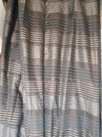 Brons - bruin-/zwarte gordijnen met railhaakjes, Ophalen, Bruin, 200 cm of meer, Zo goed als nieuw