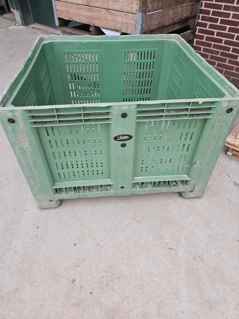 Slowfeeder Grote groene kunststof kist, Doe-het-zelf en Verbouw, Kratten en Dozen, Ophalen, 100 cm of meer, 60 cm of meer, 50 cm of meer