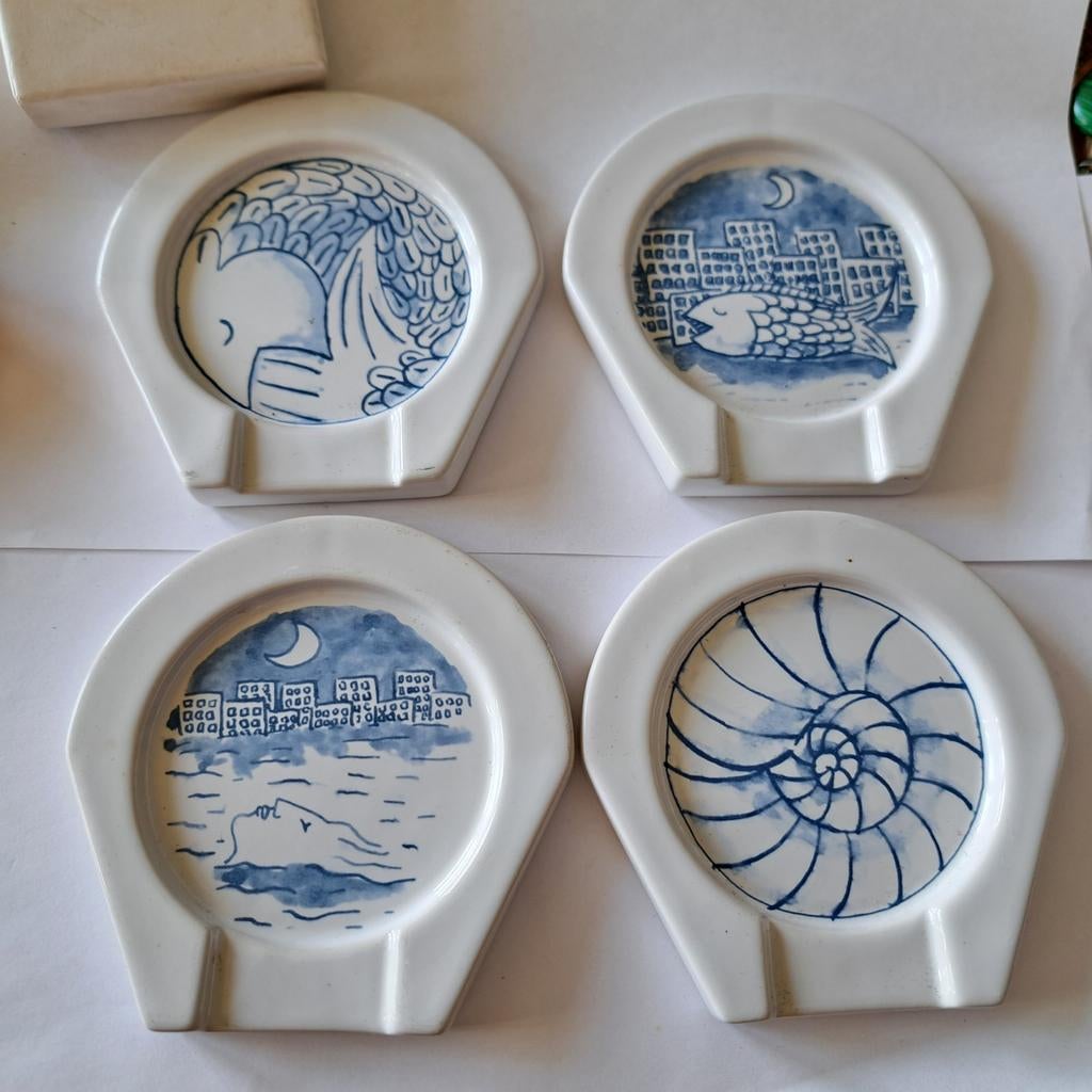 Kunst schoteltjes Schoonhoven Keramiek Jacques Tange, Antiek en Kunst, Verzenden