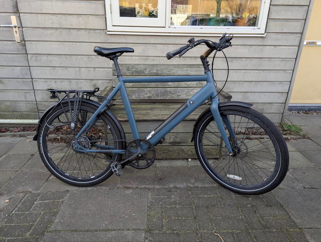 Lekker Amsterdam e-bike met achterwielmotor, Gebruikt, 55 tot 59 cm, 30 tot 50 km per accu, Ophalen