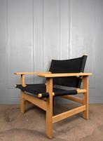 Eiken Fredericia The Canvas Chair design fauteuil, Minder dan 75 cm, Fredericia, Ophalen of Verzenden, Zo goed als nieuw